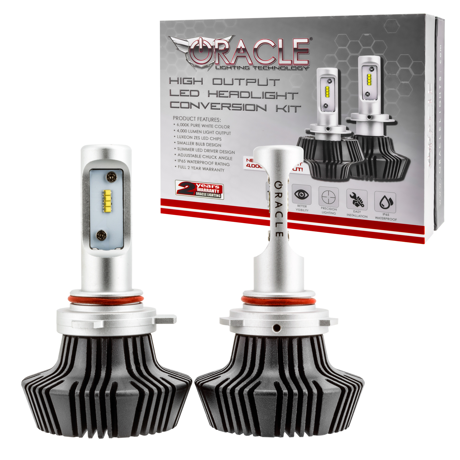 5242-001 - ORACLE 9012 4,000 Lumen LED Headlight Bulbs (Pair)